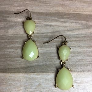 Goldstone Mint Teardrop Earings